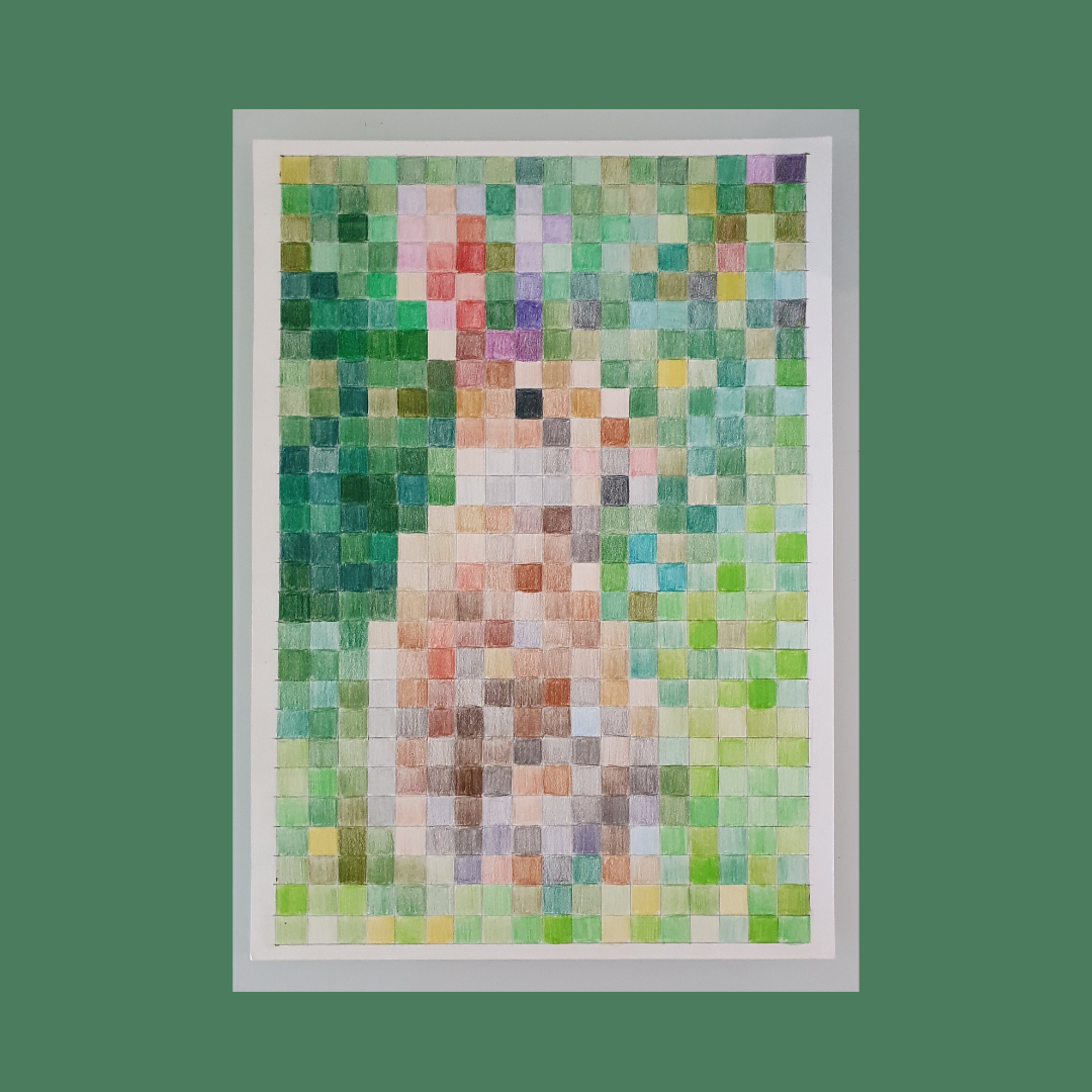 zeko pixel art drvene bojice papir A3 2023